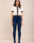 Toxik3 super stretch high waist slim jeans