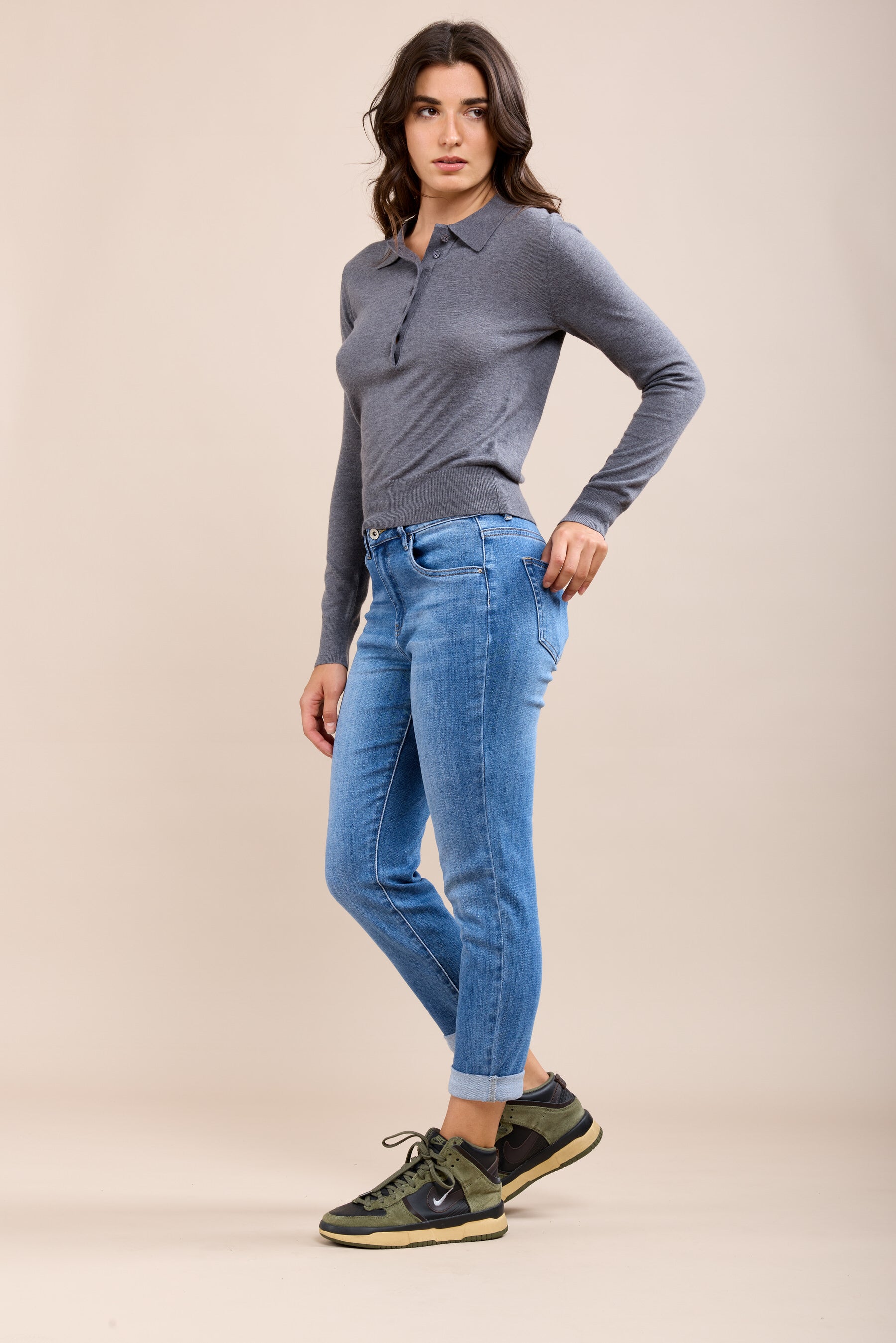 Toxik3 jean boyfriend super stretch à revers