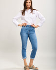 Toxik3 super stretch cuffed boyfriend jeans
