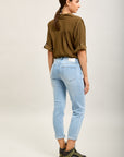 Toxik3 super stretch denim boyfriend jean pants with cuffs