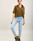 Toxik3 super stretch denim boyfriend jean pants with cuffs