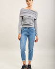 Toxik3 super stretch denim boyfriend jean pants with cuffs