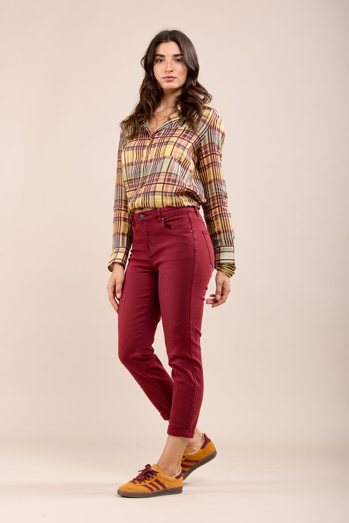 Toxik3 minimalist cuffed stretch denim boyfriend jean pants