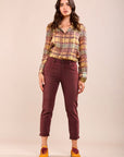 Toxik3 Stretch-Boyfriend-Jeans mit minimalistischen Bündchen