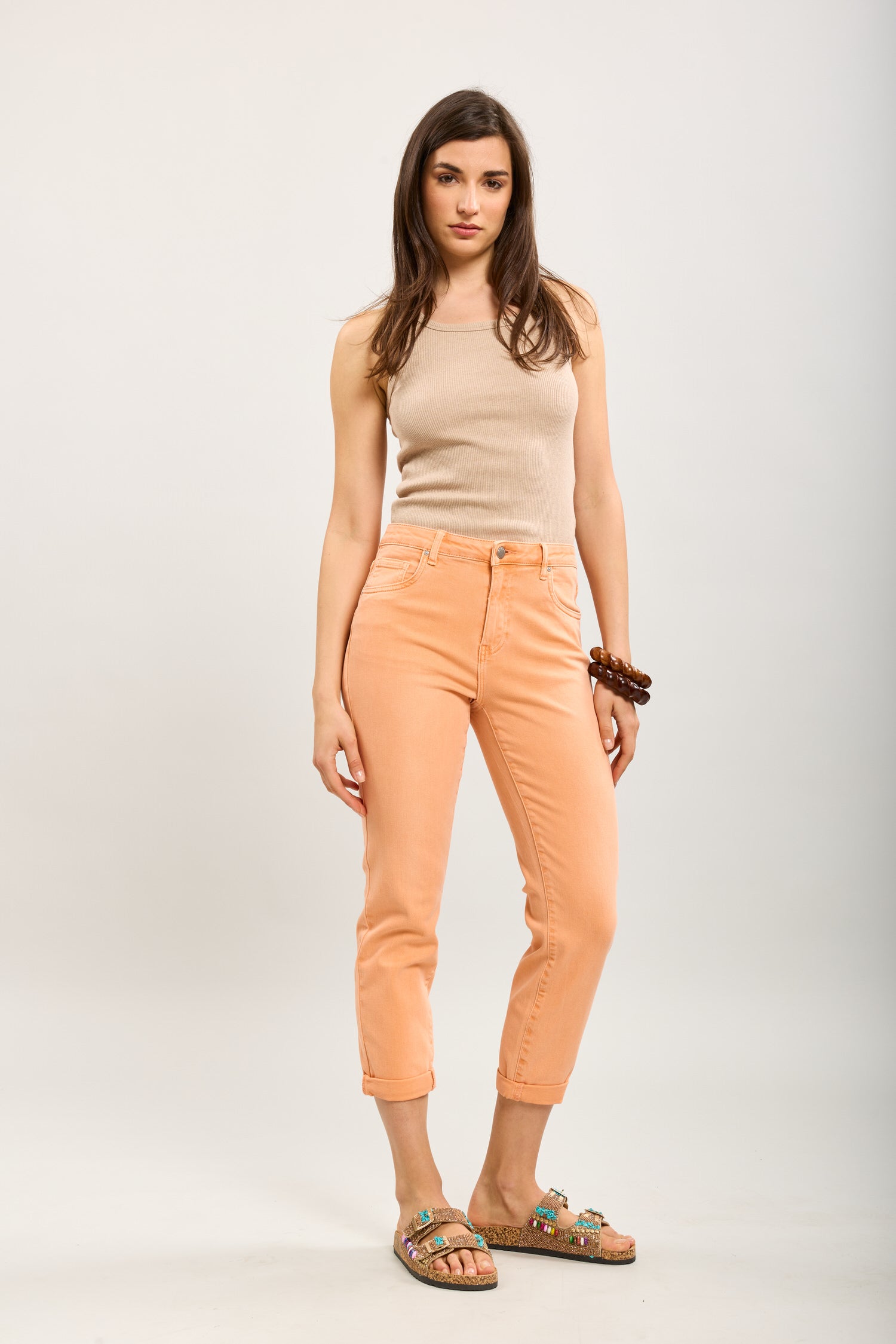 Toxik3 stretch boyfriend jeans with minimalist cuffs