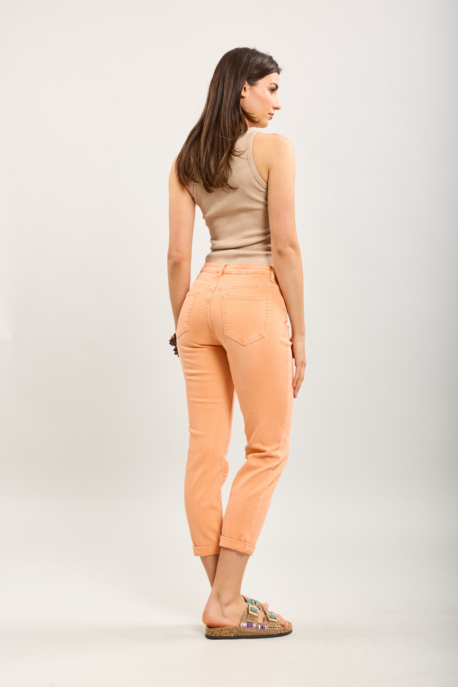 Toxik3 stretch boyfriend jeans with minimalist cuffs