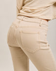 Pantalones vaqueros estilo boyfriend de denim elástico con puños minimalistas Toxik3