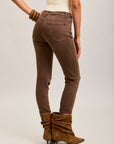 Pantalones vaqueros estilo boyfriend de denim elástico con puños minimalistas Toxik3