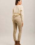 Pantalones vaqueros estilo boyfriend de denim elástico con puños minimalistas Toxik3