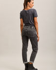 Toxik3 super stretch denim boyfriend jean pants with cuffs