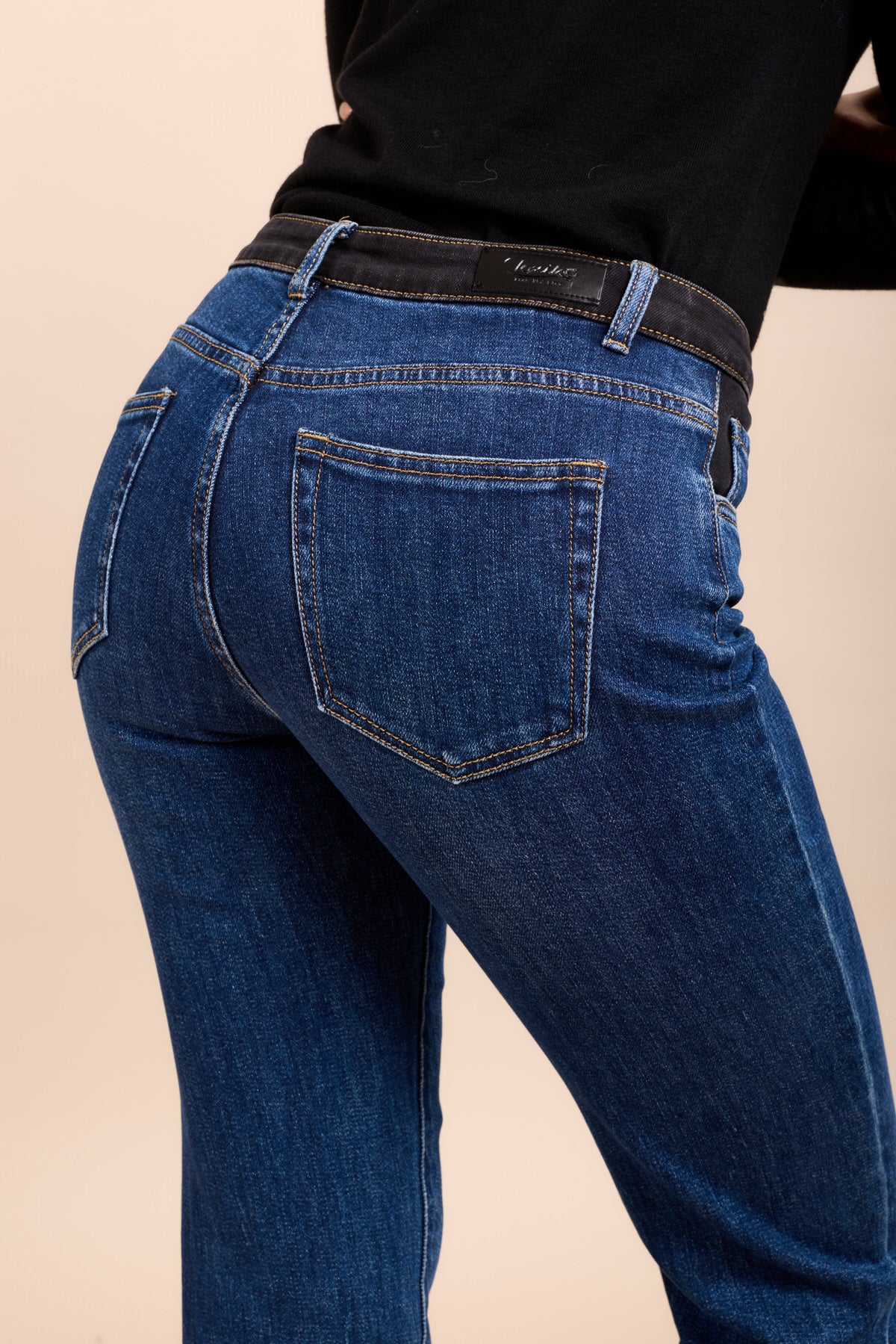 Toxik3 pantalon jean stretch slim bi-color