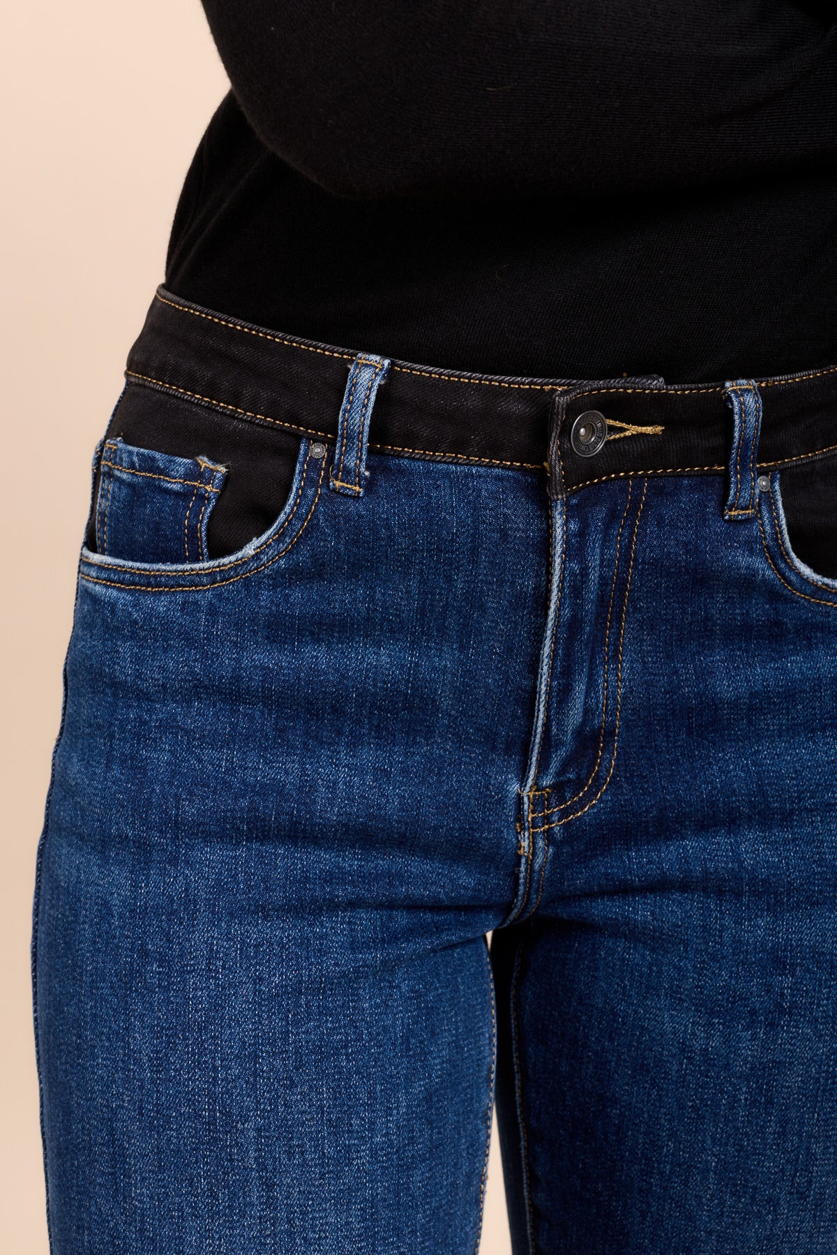 Toxik3 pantalon jean stretch slim bi-color