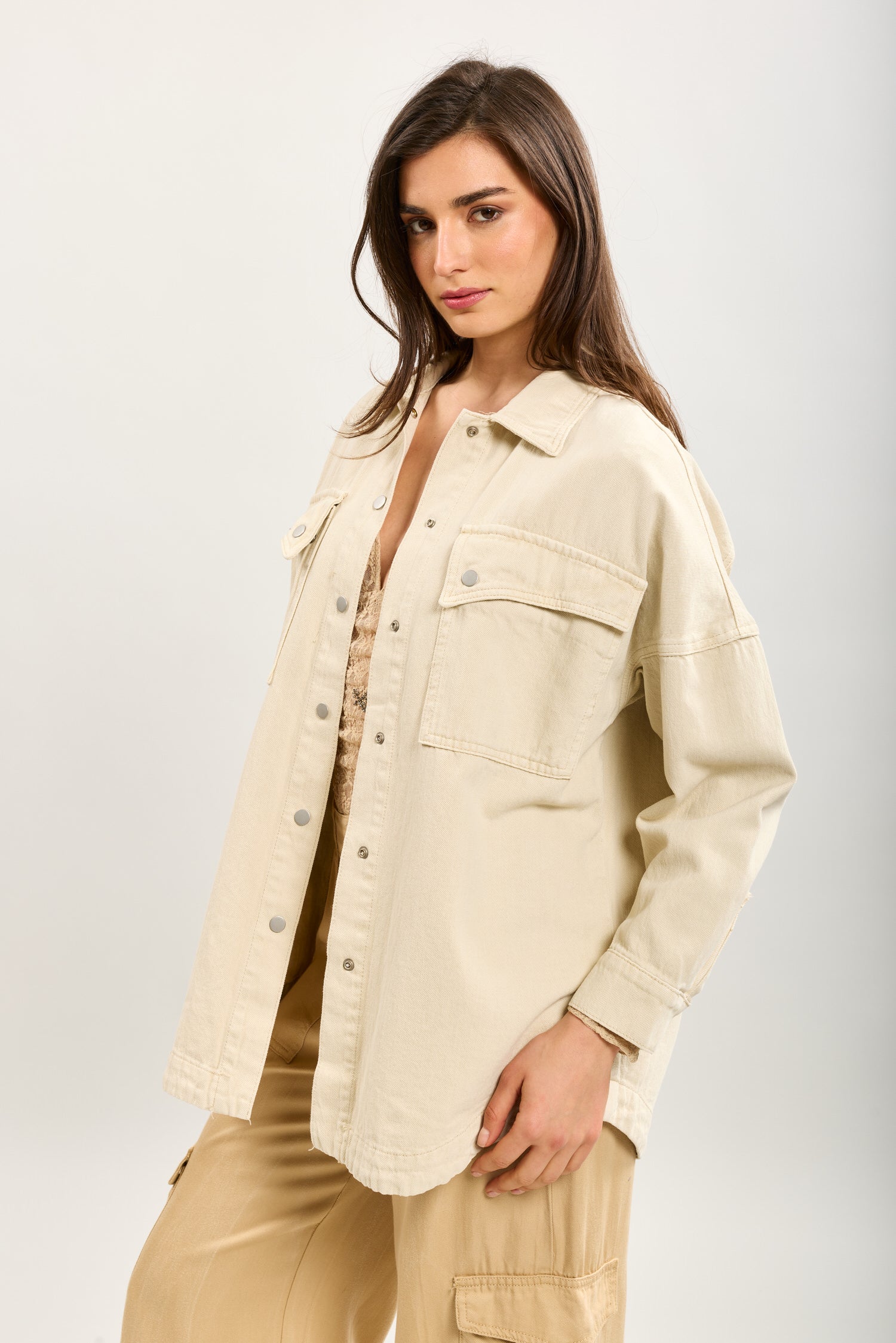 Chaqueta vaquera Toxik3 bolsillos grandes