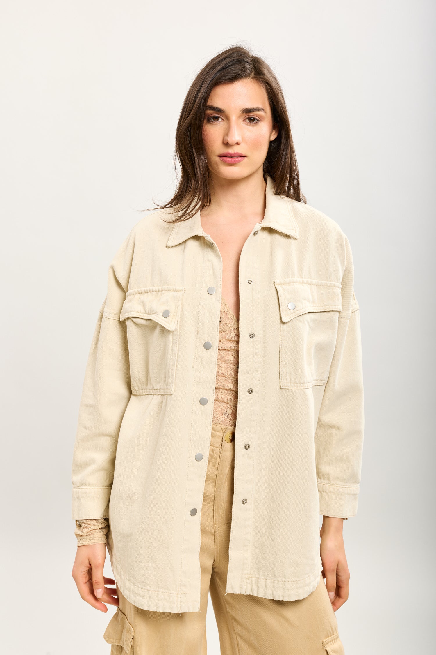 Chaqueta vaquera Toxik3 bolsillos grandes