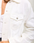 Toxik3 veste courte jean boutons