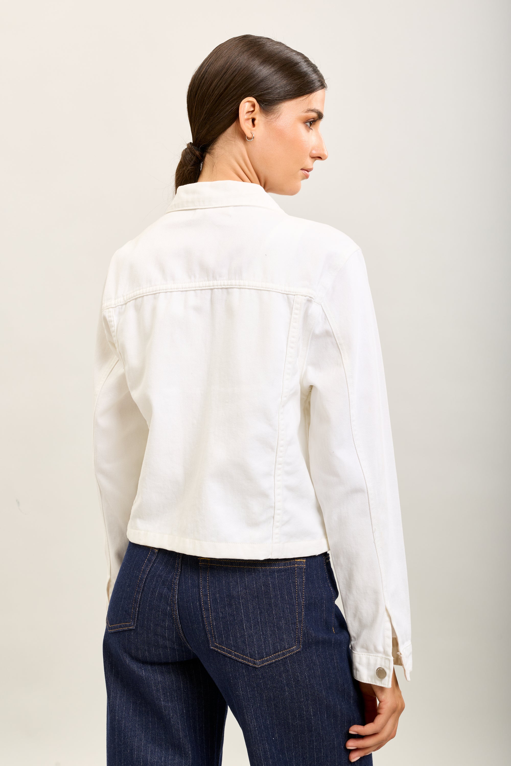 Toxik3 veste courte jean boutons