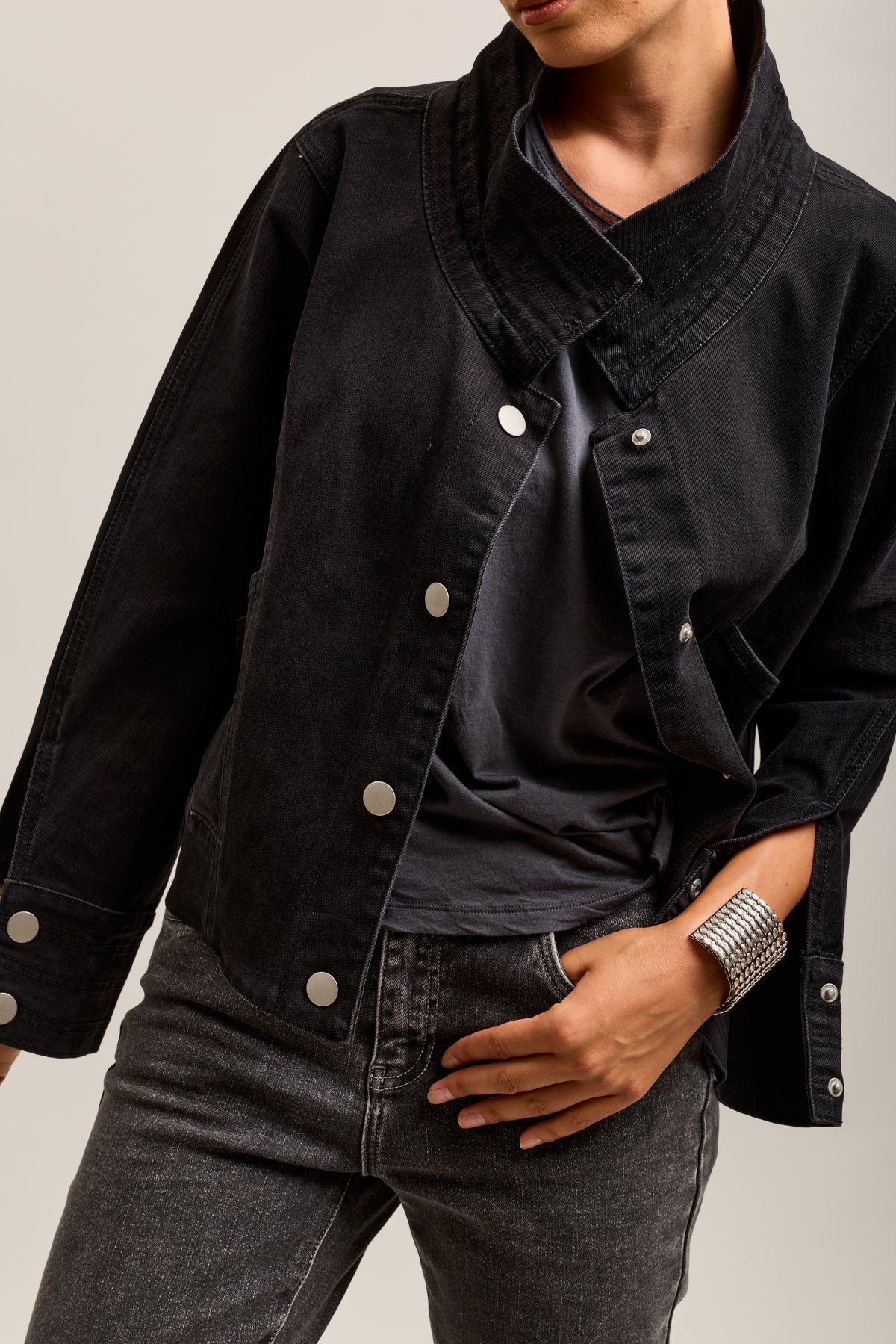 Toxik3 chaqueta vaquera oversize