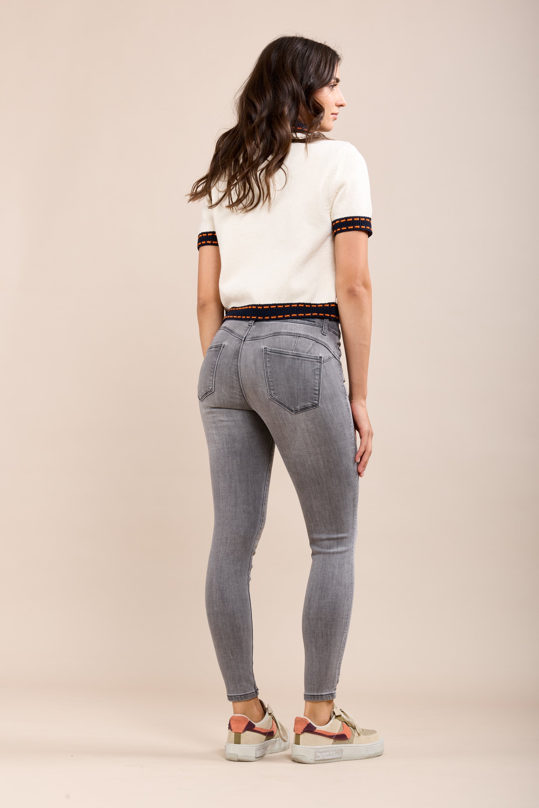 Toxik3 pantalones vaqueros de jogging súper elásticos y ajustados con push-up