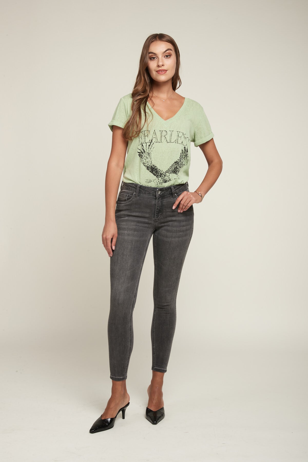 pantalones vaqueros tipo jogg con push up Toxik3 Tamaño bajo