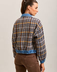 Chaqueta cálida de tweed bimaterial Toxik3