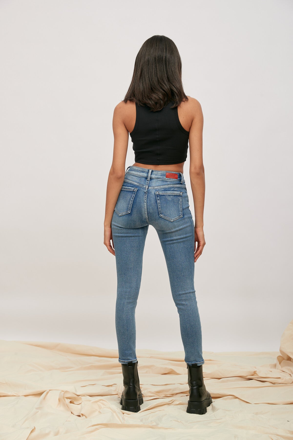 Talked high high waist jeans - Corner