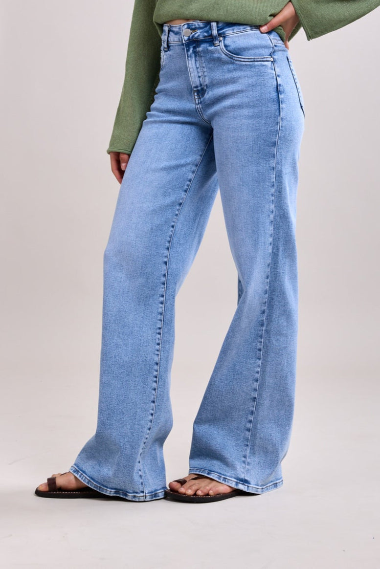 Wijde jeans van Toxik3 Snee hoog lang