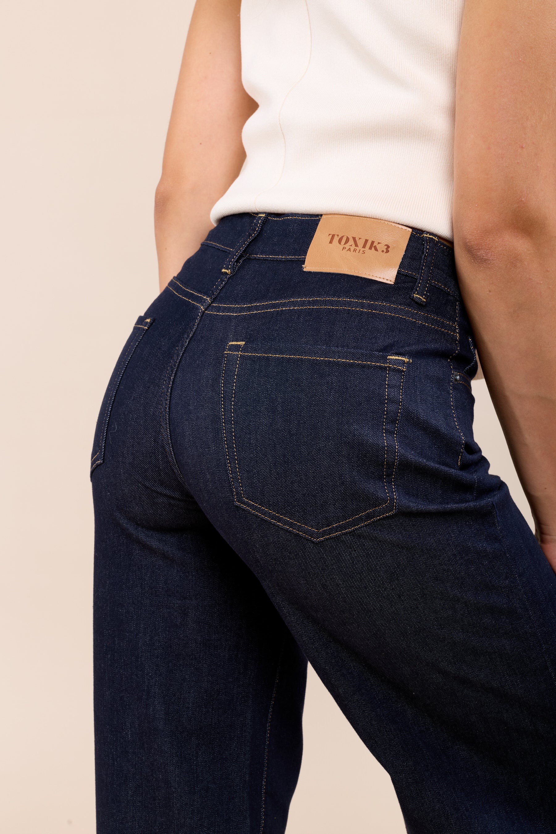 Wijde jeans van Toxik3 Snee hoog lang