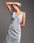 Denim Cutout Dress - Clea
