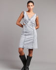 Denim Cutout Dress - Clea
