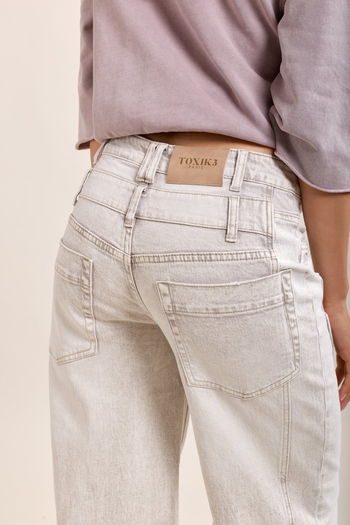 Toxik3 Jean Wide Stretch met dubbele jeans naad