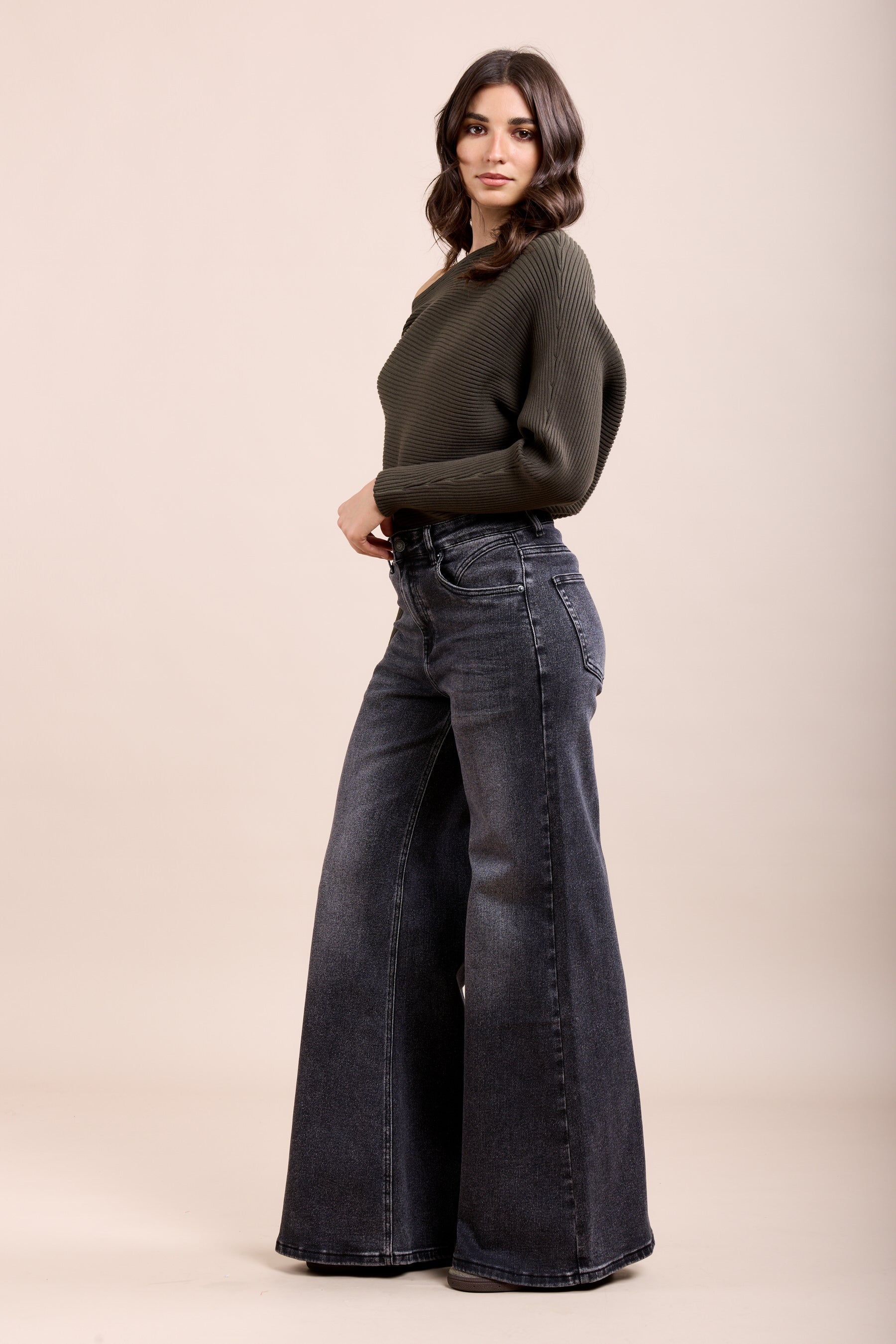 Toxik3 extra brede stretchjeansbroek