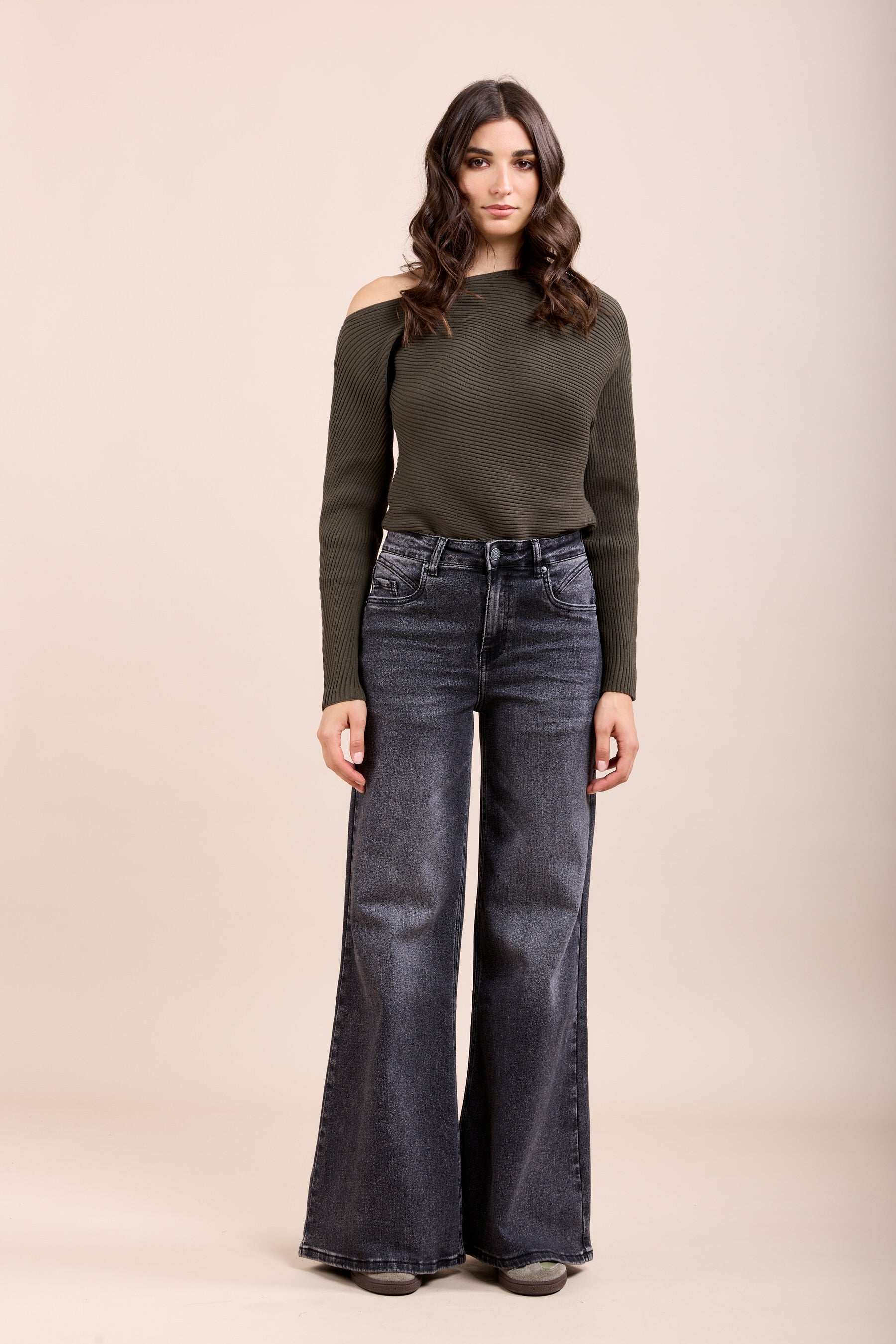 Toxik3 extra brede stretchjeansbroek