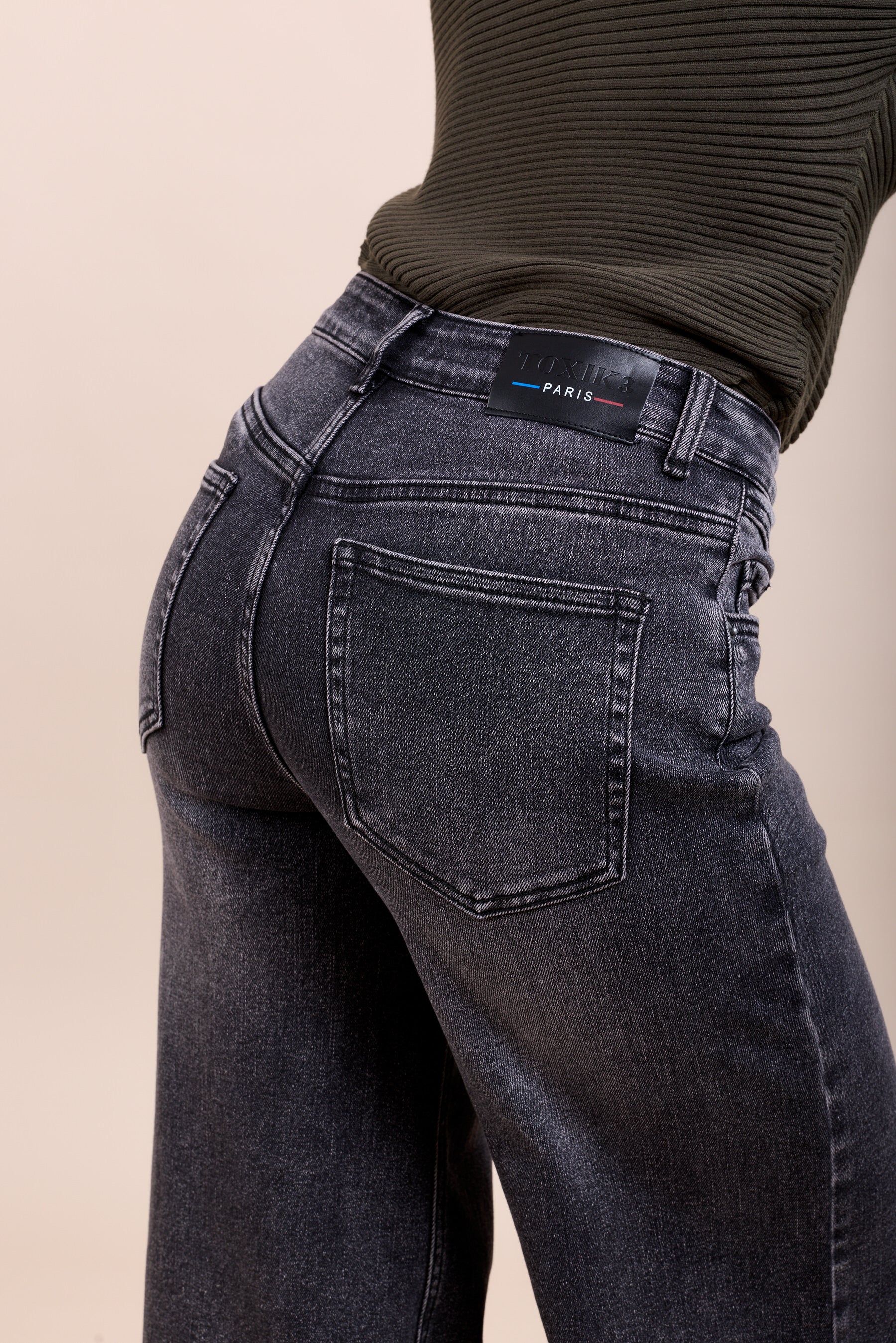 Toxik3 extra brede stretchjeansbroek