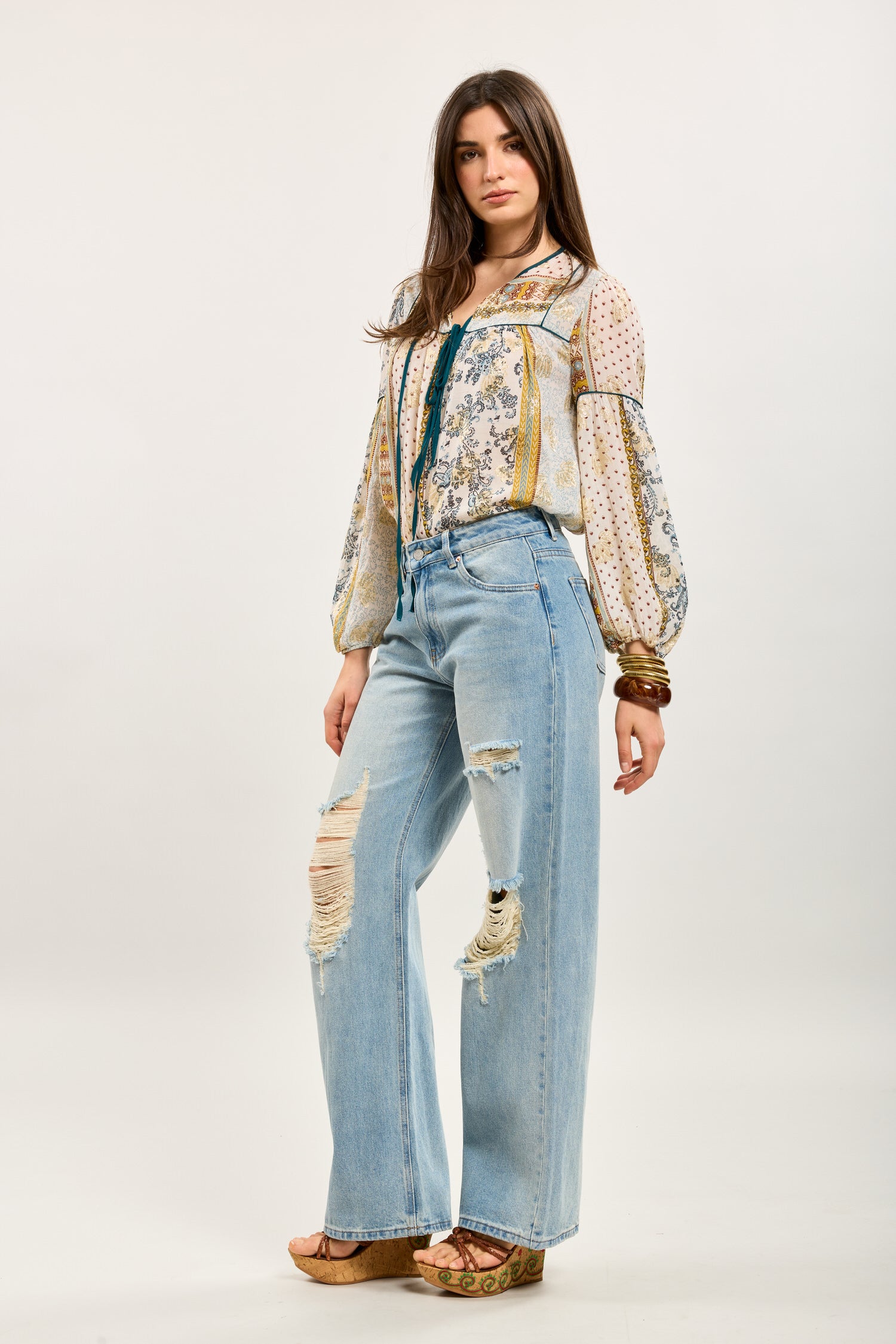 Toxik3 jean large taille standard destroy