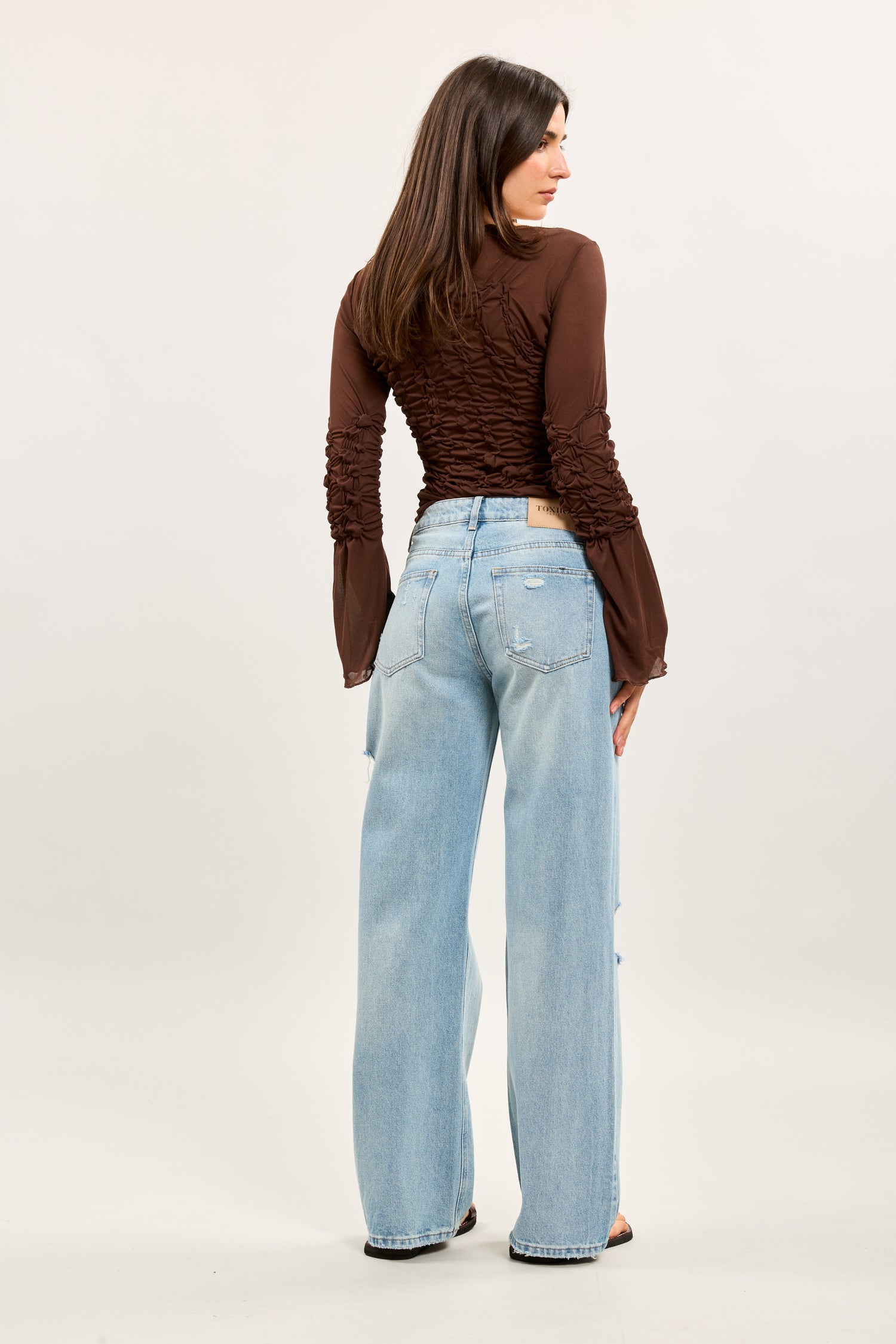 Toxik3 jean large taille standard déchiré