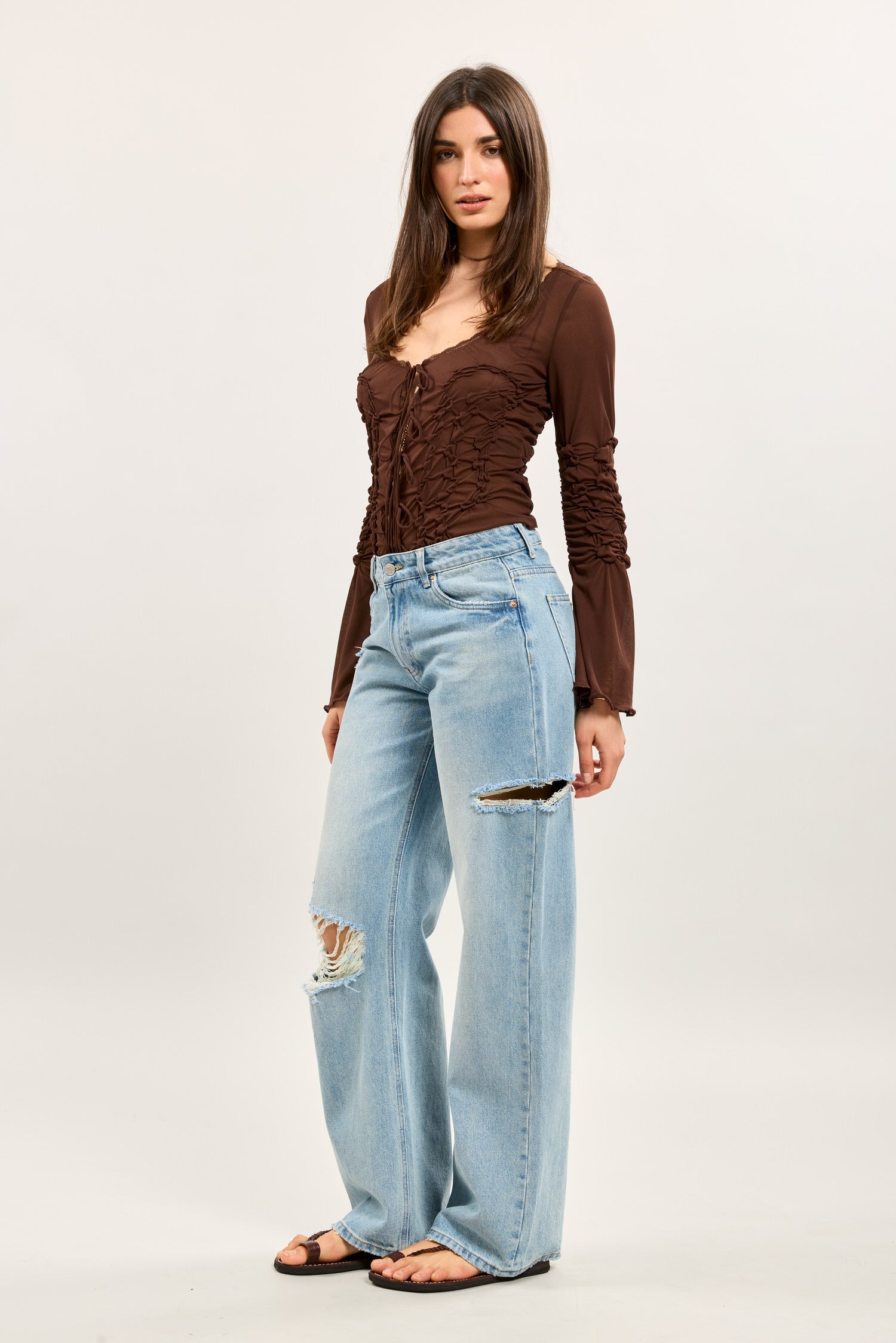 Toxik3 jean large taille standard déchiré