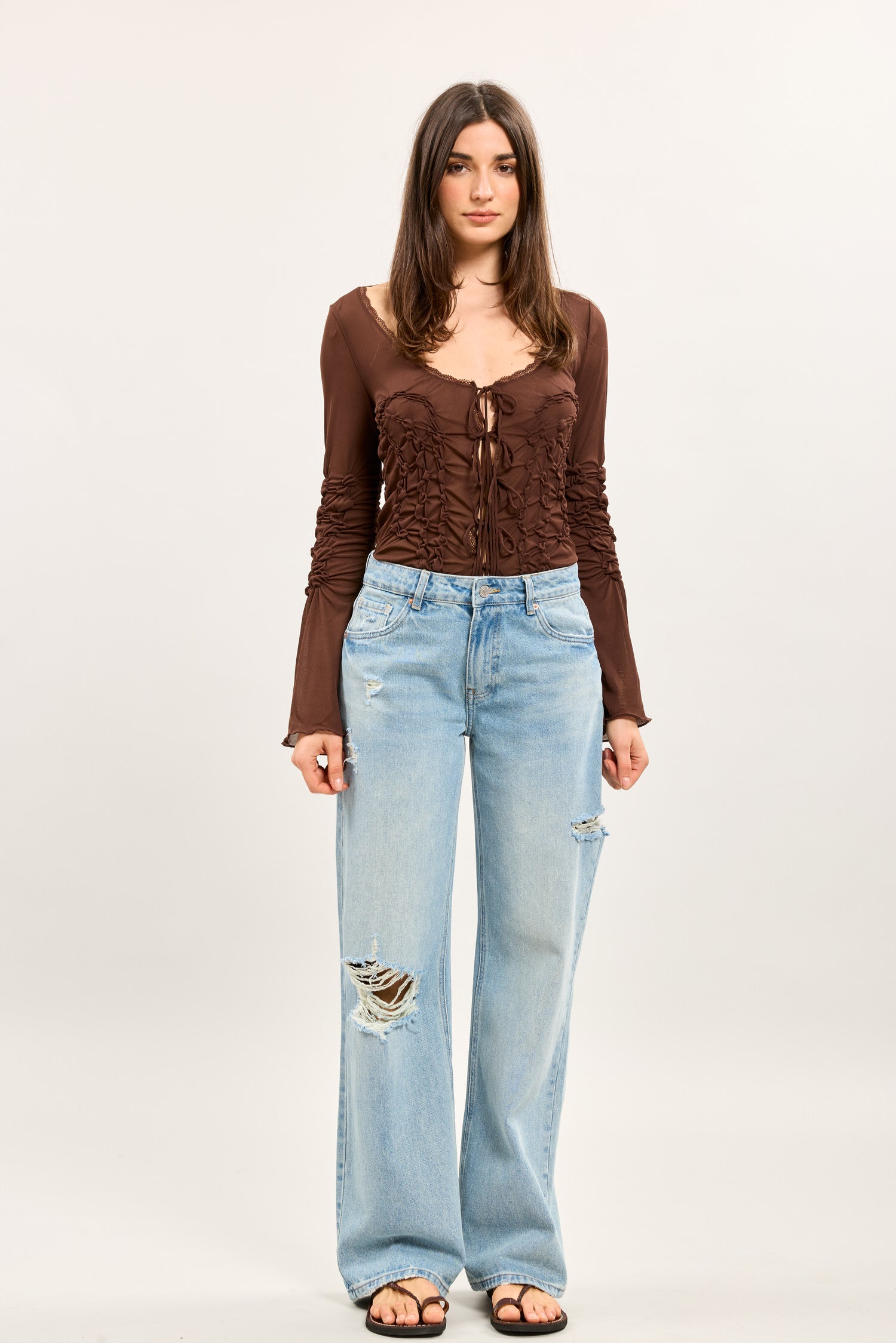 Toxik3 jean large taille standard déchiré