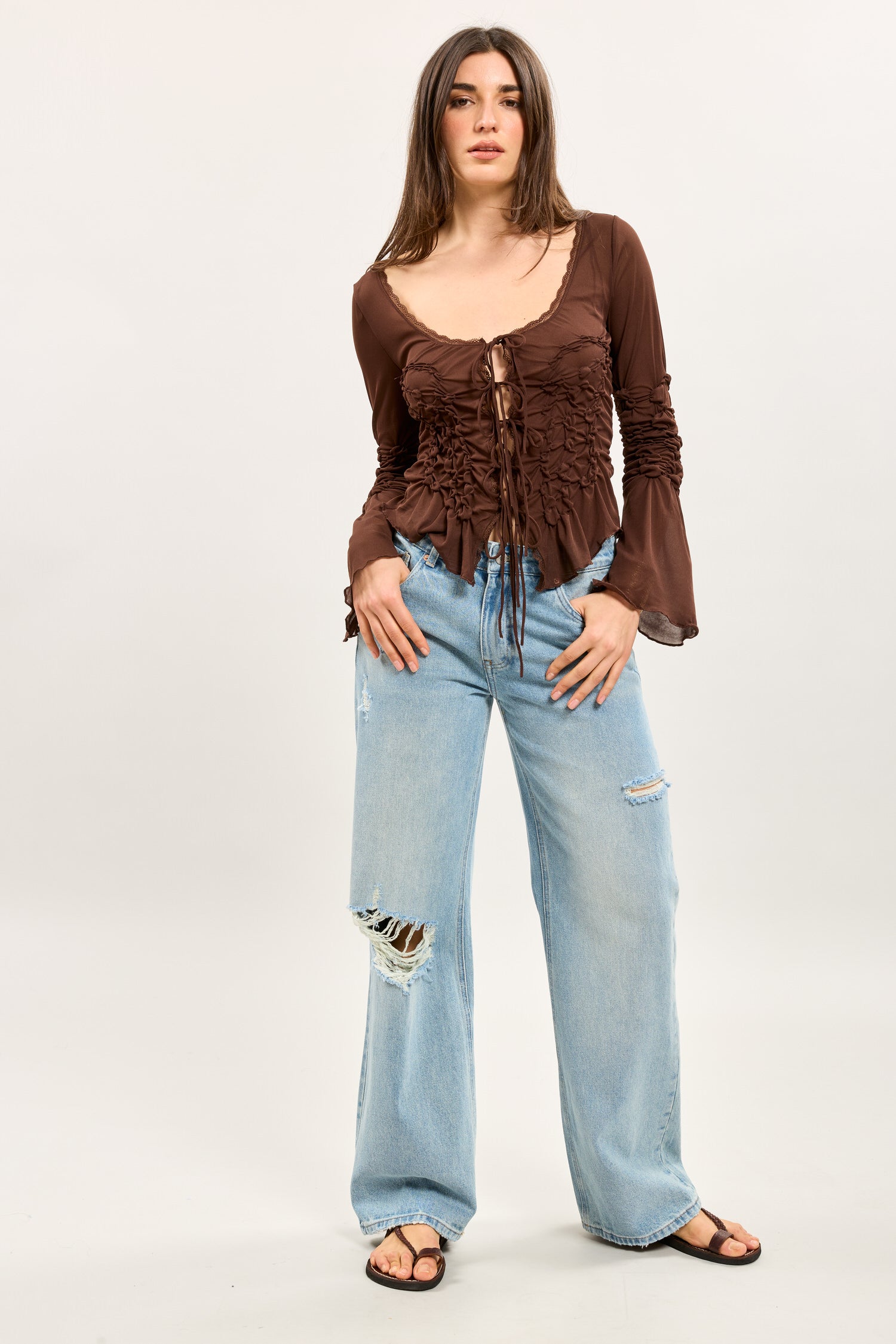 Toxik3 jean large taille standard déchiré