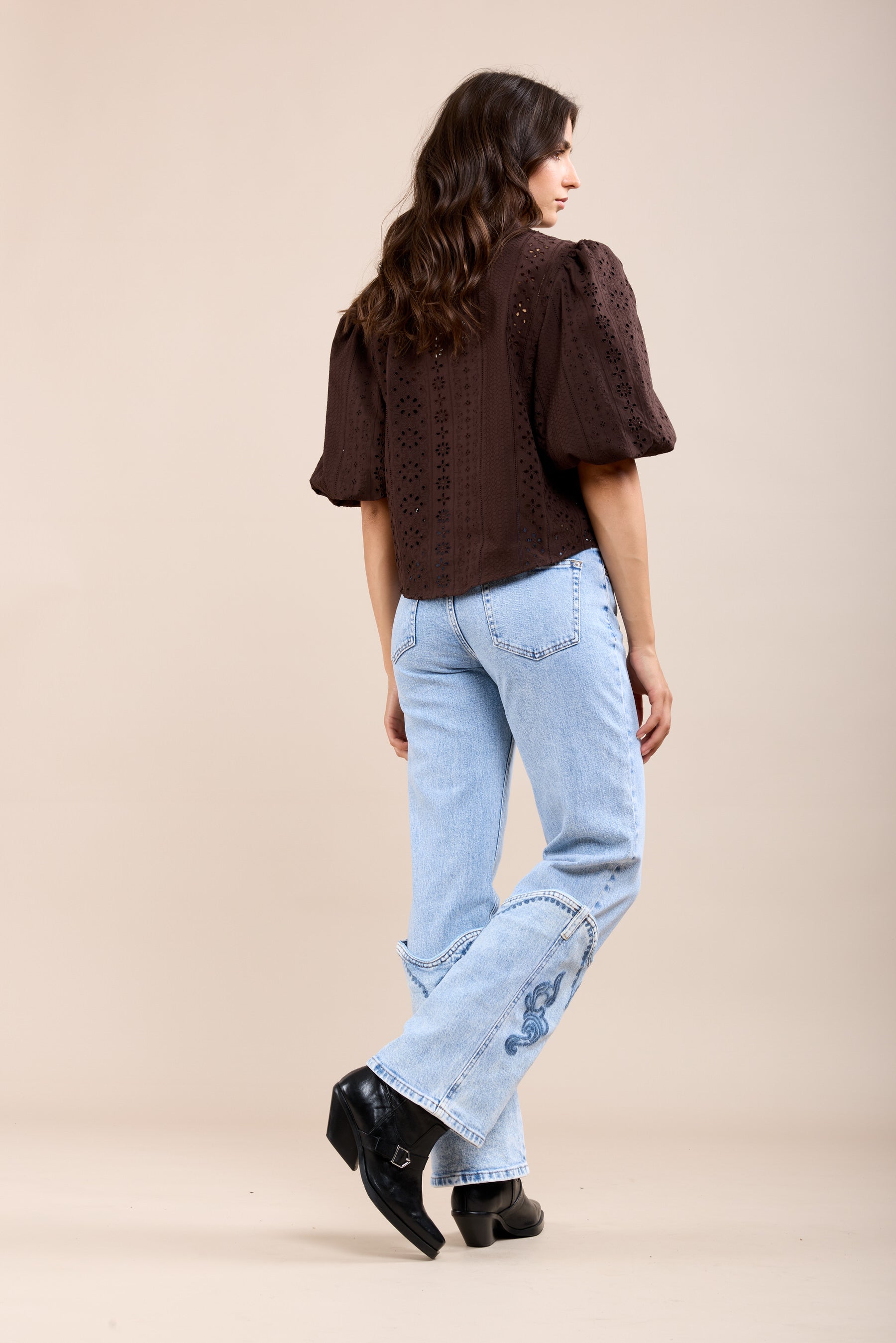 Toxik3 jean droit stretch botte amovible western