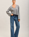 Toxik3 stretch denim en tweed jeans