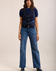 Toxik3 jean stretch wide denim et tweed