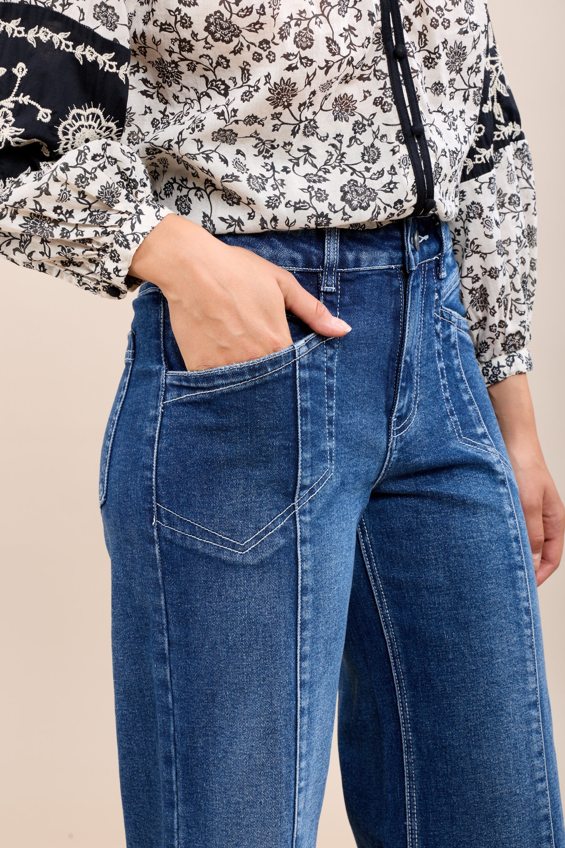 Toxik3 Jean Stretch wide ribbed blue jeans