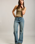 Toxik3 straight stretch denim pants with pockets
