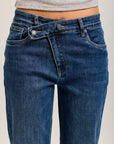 Toxik3 pantalon jean boy fermeture asymétrique