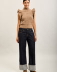 Toxik3 stretch jeans met brede maxi-manchetten