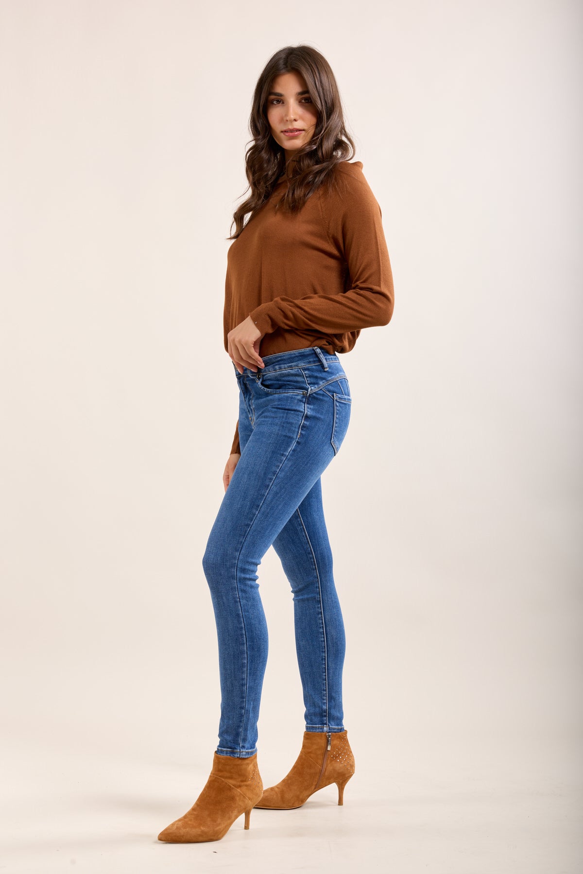 Toxik3 jean skinny taille basse push-up stretch