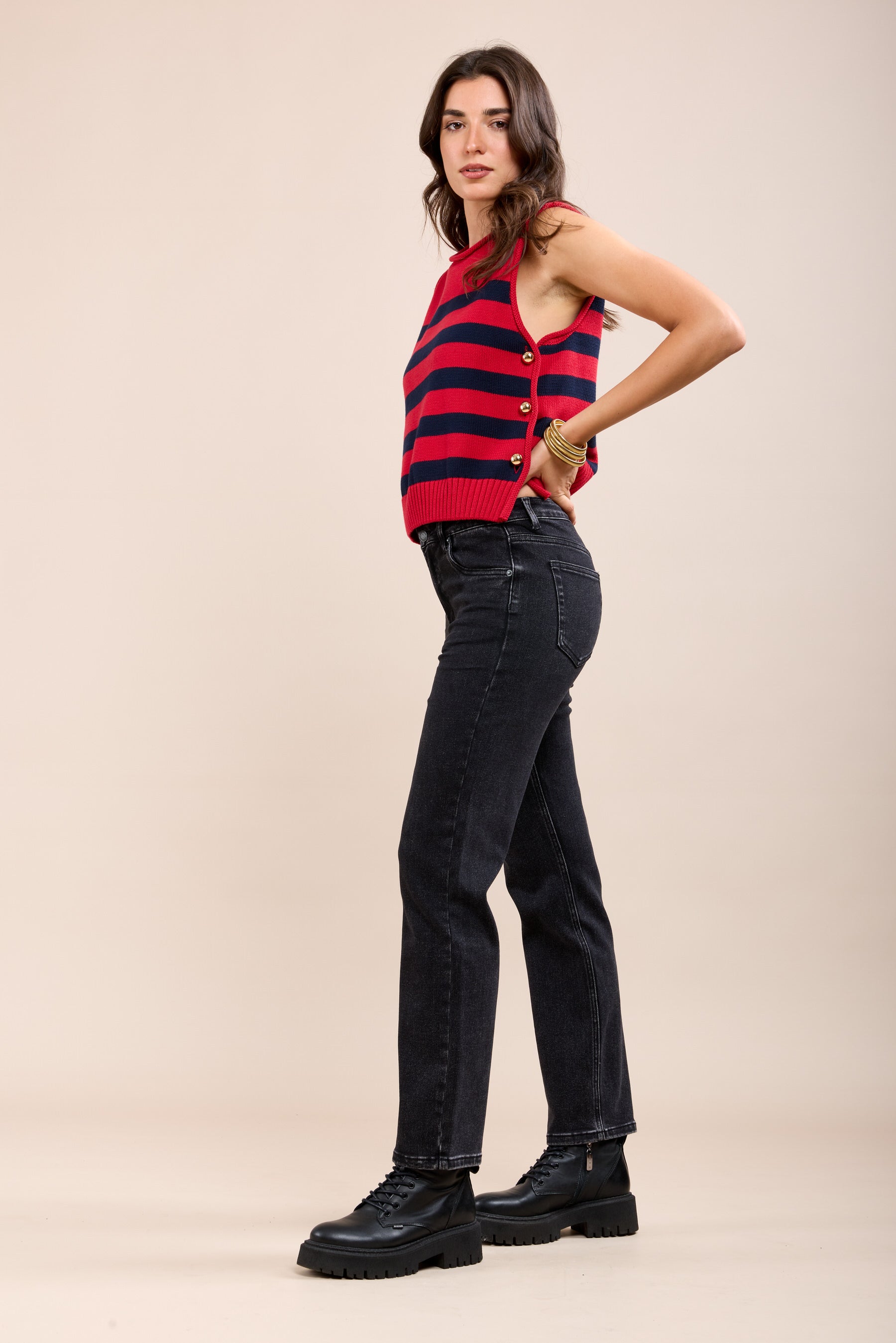 Toxik3 Straight Tapered-Jeans mit Stretchanteil