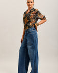 Toxik3 extra wide stretch jean pants with cutouts and pockets
