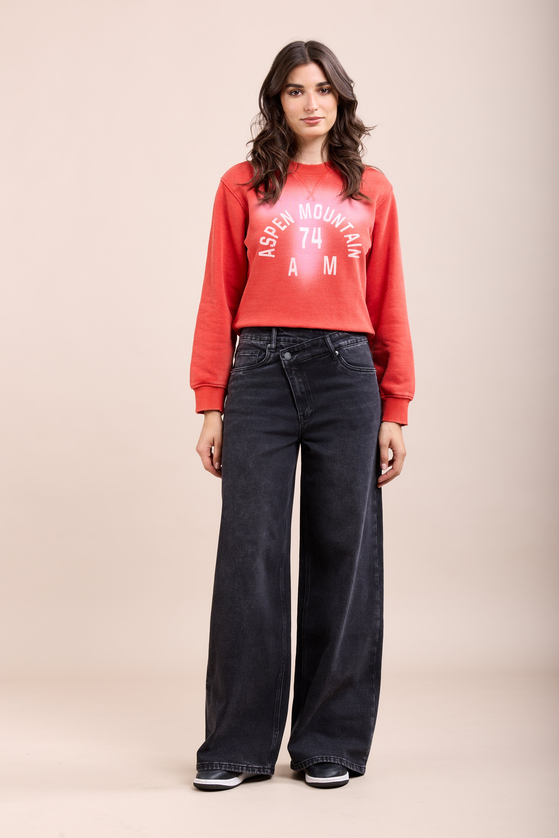 Toxik3 pantalon jean délavé stretch wide fermeture croisé