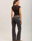Toxik3 straight stretch jean pants with stud details